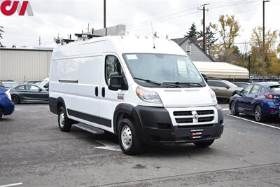 2018 RAM ProMaster 3500 159 WB  3dr High Roof Extended Cargo Van Park-View Back-Up Camera! Ranger Drop Down Ladder Rack, Double Sided! Buyers Diamond Tread Conduit Carrier! - Photo 1 - Portland, OR 97266