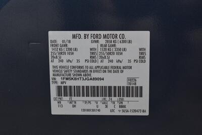 2018 Ford Explorer Platinum  AWD 4dr SUV! 3rd Row Seats! Back Up Camera! Parking Assist! Blind Spot Monitor! Bluetooth! Full Heated Leather Seats! Ventilated Seats! Terrain Selectable Drive Modes! Pano-Sunroof! Tow Pkg! - Photo 40 - Portland, OR 97266