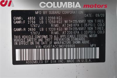 2021 Subaru Outback Premium AWD 4dr Crossover! EyeSight Assist Tech! X-Mode! Rear View Camera! Apple CarPlay! Android Auto! Heated Seats! Roof-Rails! - Photo 29 - Portland, OR 97266