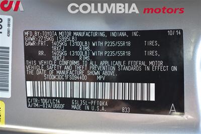 2015 Toyota Sienna XLE 7-Passenger 4dr Mini-Van! Star Safety System! Back Up Camera! Navigation! Blind Spot Monitor! Parking Assist! Heated Leather Seats! Sunroof! - Photo 36 - Portland, OR 97266