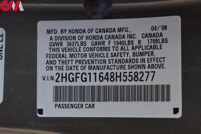 2008 Honda Civic LX  2dr Coupe 5M! Cruise Control! Power Side Mirrors! Two-Tier Instrument Panel w/Blue Backlit Gauges! - Photo 29 - Portland, OR 97266