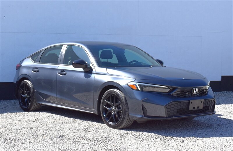 2025 Honda Civic Hybrid Sport Hatchback  4dr! Honda Sensing! Adaptive Cruise Control w/ Low-Speed Follow! Lane Keep Assist! Collision Mitigation Braking! Road Departure Mitigation! Blind Spot Monitoring! Rear Cross Traffic Alert!