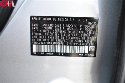 2020 Honda Fit LX  4dr HatchBack CVT! 33 City MPG! 40 Hwy MPG! Eco Mode! Bluetooth w/Voice Activation! USB/Aux-In! Back Up Camera! Traction Control! All Weather Mats! Maxxim Winner Wheels! Falken Tires! - Photo 30 - Portland, OR 97266