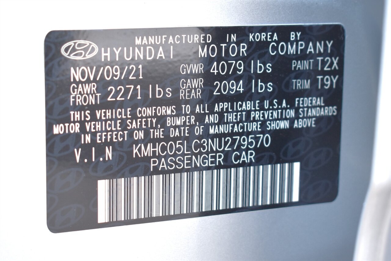 2022 Hyundai IONIQ Hybrid Limited 4dr Hatchback**BY APPOINTMENT ONLY**54 City MPG! 57 Hwy MPG! Back Up Camera! Blind Spot Monitor! Parking Assist! Collision Mitigation! Navigation! Apple CarPlay! Android Auto! Heated Seats! Sunroof! - Photo 35 - Portland, OR 97266