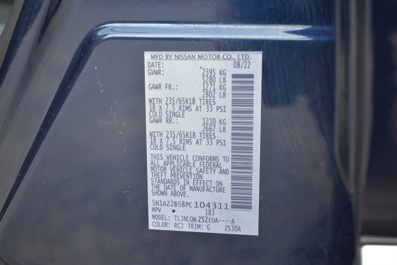 2023 Nissan Murano SV AWD 4dr SUV**BY APPOINTMENT ONLY** Back Up Camera! Blind Spot Monitor! Collision Mitigation! Parking Assist! Heated Leather Seats! Apple CarPlay! Android Auto! All Weather Mats! - Photo 31 - Portland, OR 97266