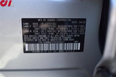 2022 Subaru Ascent Limited AWD 4dr SUV w/Captains Chairs! 7-Passenger! EyeSight Assist Tech! X-Mode! Back Up Cam! Navi! Full Heated Leather Seats! Pano-Sunroof! - Photo 38 - Portland, OR 97266