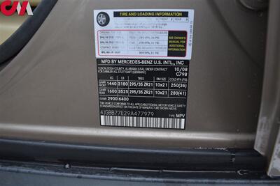 2009 Mercedes-Benz ML 63 AMG  AWD 4MATIC 4dr SUV! Back-Up Cam! Park Assist! Voice Controlled Bluetooth! Adjustable Suspension! Vented & Full Heated Leather Seats! Power Liftgate! - Photo 30 - Portland, OR 97266