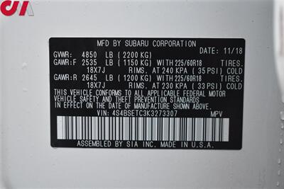 2019 Subaru Outback 3.6R Touring  AWD 4dr Crossover! EyeSight Assist Tech! X-Mode! Back Up Cam! Navi! Blind Spot Monitor! Lane Assist! Apple CarPlay! Android Auto! Full Heated Leather Seats! Sunroof! - Photo 33 - Portland, OR 97266