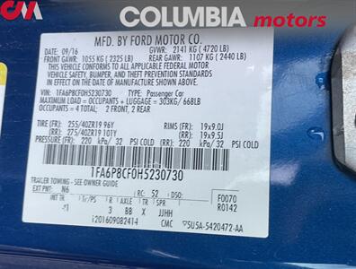 2017 Ford Mustang GT Premium 2dr Fastback! 6 Speed Manual! Track-Pack Pkg! Back Up Camera! Navigation! Bluetooth! Heated & Cooled Leather Seats! - Photo 31 - Portland, OR 97266