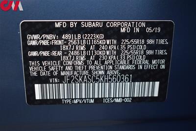 2019 Subaru Forester Limited  AWD 4dr Crossover! EyeSight Assist Tech! Blind Spot Monitor! X-Mode! SI-Mode! Apple CarPlay & Android Auto! Rear View Camera! Auto Liftgate! Heated Leather Seats! - Photo 34 - Portland, OR 97266
