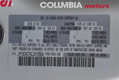 2020 Mazda MX-5 Miata Grand Touring 2dr Convertible 6-Speed Manual! Back Up Cam! Blind Spot Monitor! Lane Assist & Collision Mitigation! Apple CarPlay & Android Auto! Heated Leather Seats! - Photo 31 - Portland, OR 97266