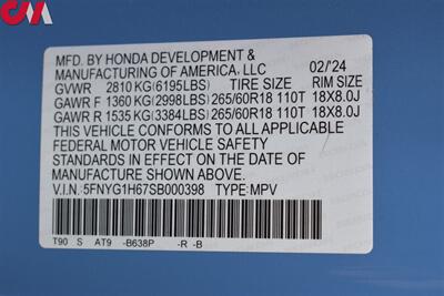 2025 Honda Pilot TrailSport  AWD 4dr SUV 3rd-Row Seats! Back Up Cam! Side View Cameras! Blind Spot Monitor! Bluetooth! Heated Leather Seats! Snow/Trail/Sand Modes! Pano-Sunroof! - Photo 38 - Portland, OR 97266