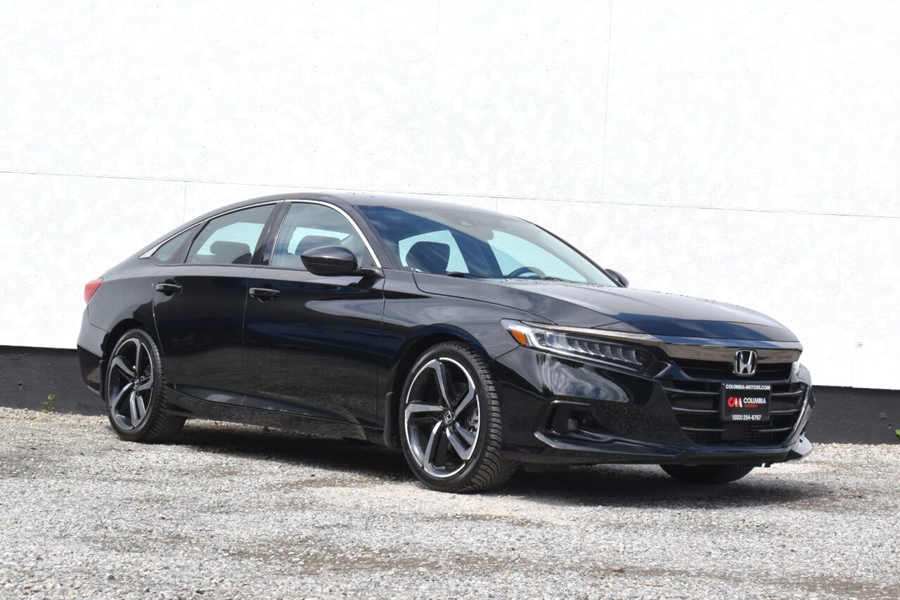 2021 Honda Accord Sport Special Edition  4dr Sedan**BY APPOINTMENT ONLY**Back Up Camera! Collision Mitigation! Lane Keeping Assist! Driver Monitoring-Alert! ECON Mode! Cruise Control! Heated Seats! Bluetooth! - Photo 1 - Portland, OR 97266