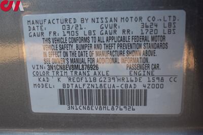 2021 Nissan Versa SV  4dr Sedan! Rear View Camera! Park Assist! Bluetooth! Cruise Control! 32MPG City! 40MPG Hwy! - Photo 29 - Portland, OR 97266