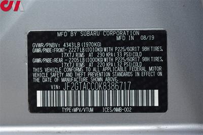 2019 Subaru Crosstrek 2.0i Premium  4dr Crossover CVT! Symmetrical AWD! X-Mode! EyeSight Assist Tech! Adaptive Cruise Control! Lane Keep Assist! Lane Departure Warning! Pre-Collision Braking! Backup Camera! Apple CarPlay! Android Auto! - Photo 32 - Portland, OR 97266