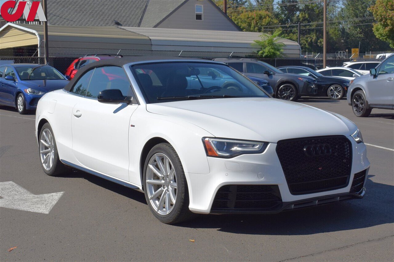 2017 Audi A5 2.0T quattro Sport  AWD 2dr Convertible**BY APPOINTMENT ONLY** Rear View Camera! Bluetooth! Parking Assist! GPS Navigation! Heated & Memory Leather Seats! Bang & Olufsen Sound System! - Photo 1 - Portland, OR 97266