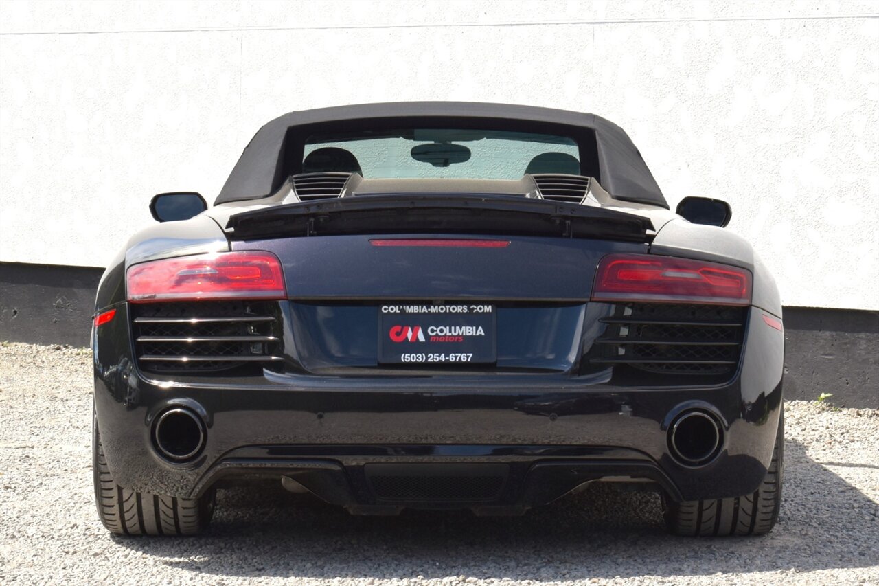 2014 Audi R8 5.2 quattro Spyder AWD 2dr Convertible 7A! 5.2L V10 Engine! Back Up Camera! Parking Sensors! Navigation! Heated Leather Seats! Bluetooth! Magnetic Ride Suspension! Bang & Olufsen Audio! - Photo 7 - Portland, OR 97266