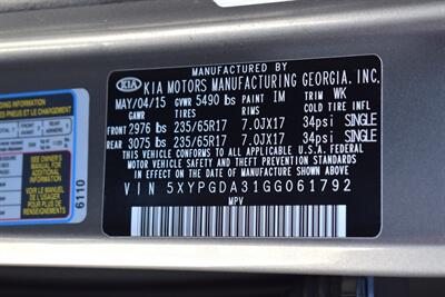 2016 Kia Sorento LX  AWD 4dr SUV! 3rd Row Seats! Back Up Camera! Parking Assist! Bluetooth! Center Locking Diff! Heated Seats! Bluetooth! Eco & Sport Drive Modes! - Photo 33 - Portland, OR 97266