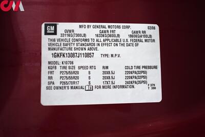 2007 GMC Yukon SLT SLT 4dr SUV  4WD w/4SA Back-Up Cam! Front & 2nd Row Leather Heated Seats! 3 Row Seating! DVD Player & Display! Bose Speakers! Bluetooth w/Voice Activation! Hitch Insert! - Photo 23 - Portland, OR 97266