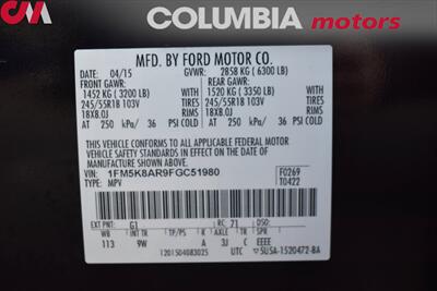 2015 Ford Explorer Police Interceptor Utility  AWD 4dr SUV Rear View Camera! Bluetooth! Cruise Control! Full Size Spare Wheel! - Photo 32 - Portland, OR 97266