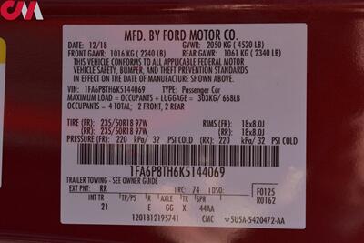 2019 Ford Mustang EcoBoost 2dr Fastback! 6-Speed Manual! Back Up Camera! Bluetooth w/Voice Activation! Traction Control! All Weather Floor Mats! - Photo 23 - Portland, OR 97266