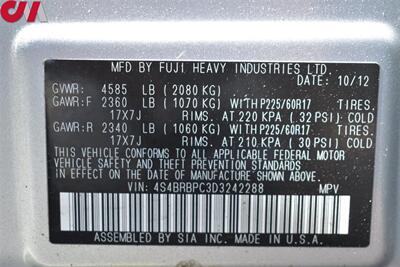 2013 Subaru Outback 2.5i Limited  AWD 4dr Wagon! Back Up Camera! EyeSight Assist Tech! Bluetooth! Navigation! Heated Leather Seats! Sunroof! Roof-Rails! - Photo 36 - Portland, OR 97266