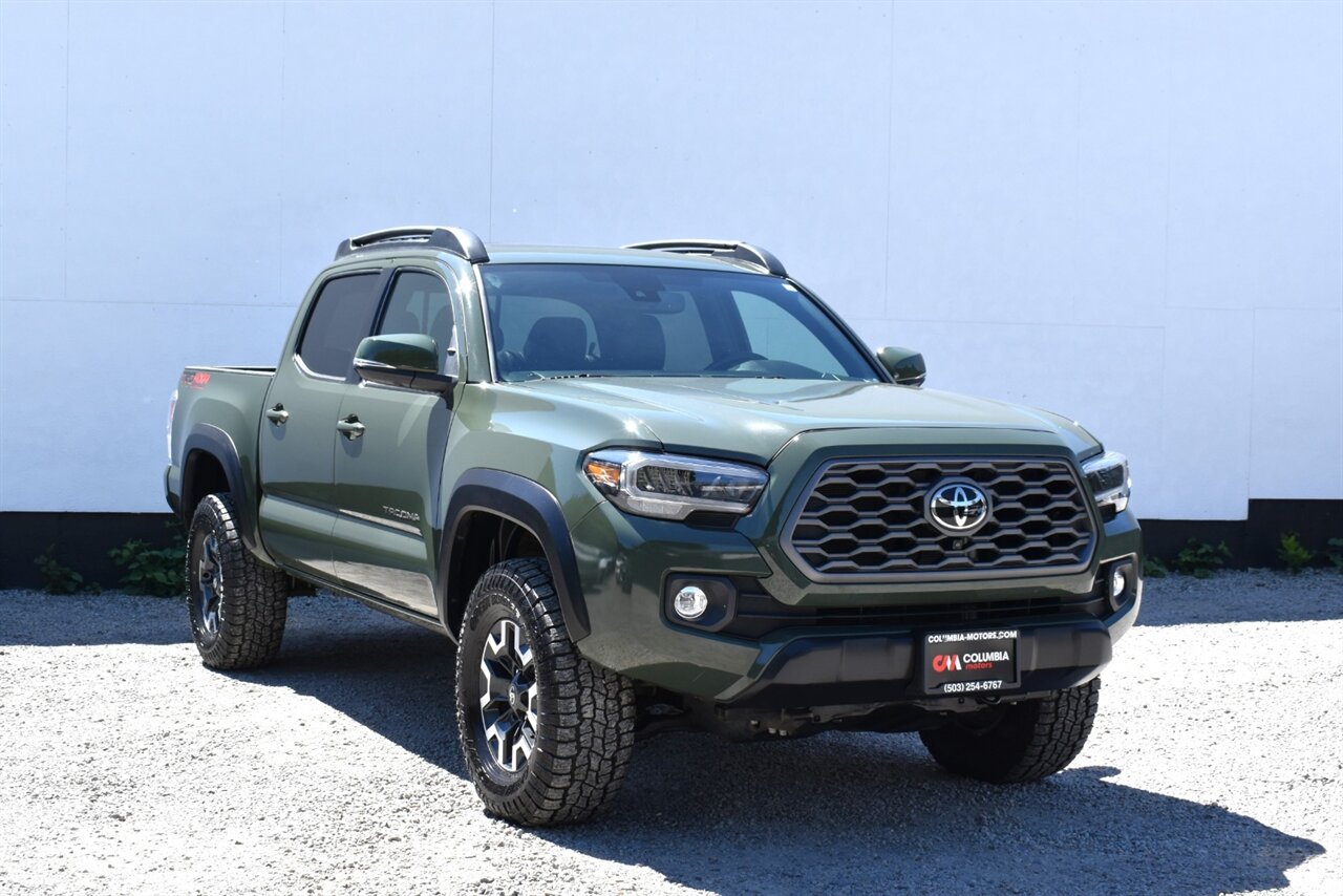 2022 Toyota Tacoma TRD Off-Road  4X4 4dr Double Cab 5.0 ft. SB! Back Up Cam! Pedestrian Detection! Dynamic Radar Cruise Control! Lane Assist! Blind Spot Monitor! Navi! Apple CarPlay! Android Auto! Heated Seats! Sunroof! Tow Pkg! - Photo 1 - Portland, OR 97266