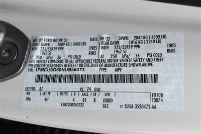 2022 Ford Escape SE  AWD 4dr SUV**BY APPOINTMENT ONLY**Ford Co-Pilot360! Back Up Camera! Blind Spot Monitor! Heated Seats/Heated Steering Wheel!  Bluetooth! Selectable Drive Modes (Normal, Eco, Sport, Slippery)! Sunroof! - Photo 35 - Portland, OR 97266