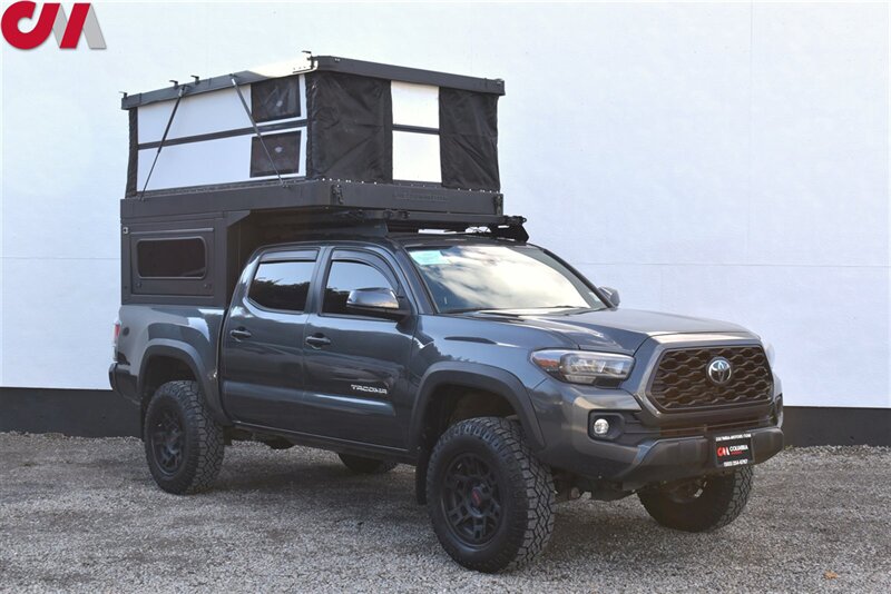 2020 Toyota Tacoma TRD Off-Road  4x4 4dr Double Cab 5.0 ft SB! ORU DESIGNS Bruin Camper! Back Up Camera! Blind Spot Monitor! Park Assist Sensors! Navigation! Bluetooth! Heated Leather Seats! Tow Pkg!