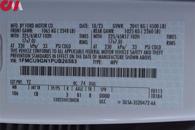 2023 Ford Escape Active AWD 4dr SUV! Back Up Cam! Blind Spot Monitor! Apple CarPlay! Android Auto! Powered Liftgate! Sport & Eco Modes! - Photo 26 - Portland, OR 97266