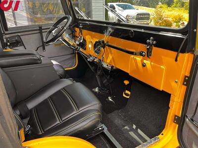 1969 Jeep Wrangler CJ-5  *APPOINTMENT ONLY* Completely Restored Inside & Out! NEW Everything! 2550 Miles after Restoration! New Custom Leather, Power Steering, Front & Rear Disk Breaks, Suspension all NEW! Tuned and Tested! - Photo 12 - Portland, OR 97266