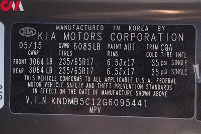 2016 Kia Sedona LX 4dr Mini-Van! ECO Mode! Rear View Camera! Parking Assist! Heated Seats! Bluetooth! Power Sliding Doors! Cruise Control! - Photo 33 - Portland, OR 97266