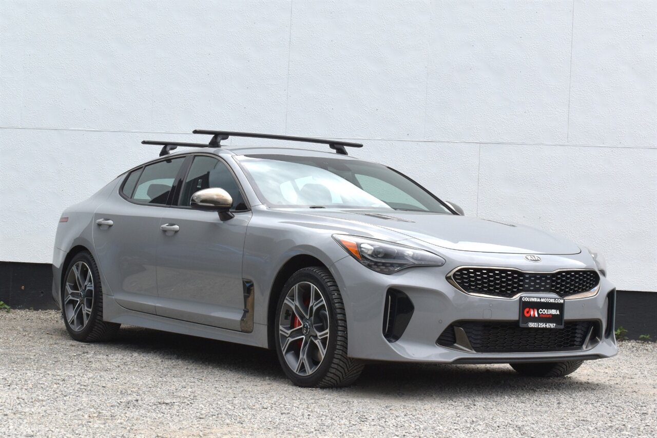 2018 Kia Stinger GT  AWD! 4dr Sedan! Back Up Camera! Lane Keeping Assist! Collision Mitigation! Blind Spot Monitors! Cruise Control! Heated Steering Wheel! Heated Leather Seats! Apple CarPlay! Android Auto! - Photo 1 - Portland, OR 97266