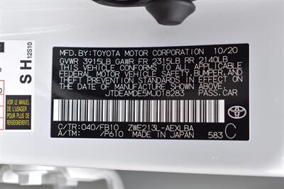 2021 Toyota Corolla Hybrid LE  4dr Sedan! 53 City MPG! 52 Hwy MPG! Toyota Safety Sense 2.0! Back Up Camera! Lane Assist! Blind Spot Monitor! Apple CarPlay & Android Auto! EV/ECo/Sport Modes! - Photo 29 - Portland, OR 97266