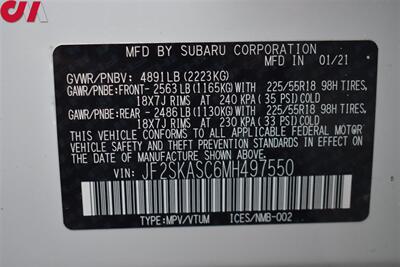 2021 Subaru Forester Limited  AWD 4dr Crossover! X-Mode! SI-Drive! EyeSight Assist Tech! Blind Spot Monitor! Back Up Cam! Apple CarPlay! Android Auto! Heated Leather Seats! Pano-Sunroof! Pwr Liftgate! Trunk Cargo Cover! - Photo 33 - Portland, OR 97266