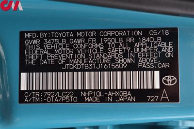 2018 Toyota Prius c Four  4dr Hatchback! 48 City MPG! 43 Hwy MPG! Back Up Cam! Navi! Lane Assist! Pre-Collision Sys! EV/ECO Modes! Heated Leather Seats! - Photo 32 - Portland, OR 97266