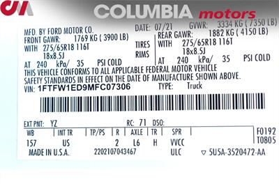 2021 Ford F-150 XLT 4x4 4dr SuperCrew 5.5 ft. SB Back Up Cam! Navi! Bluetooth! Interior Work Surface! SecuriCode Keypad! Powered Seats! Running Boards! Pedestrian Detection System! Pro Power Onboard! - Photo 46 - Portland, OR 97266