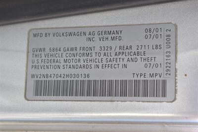 2002 Volkswagen EuroVan MV 3dr Mini-Van**BY APPOINTMENT ONLY**Tow-Hitch! Heated Seats! Roof-Rack! Top Roof Camper! Dinette Layout! Fold out Table! Folding Bench Bed! - Photo 28 - Portland, OR 97266