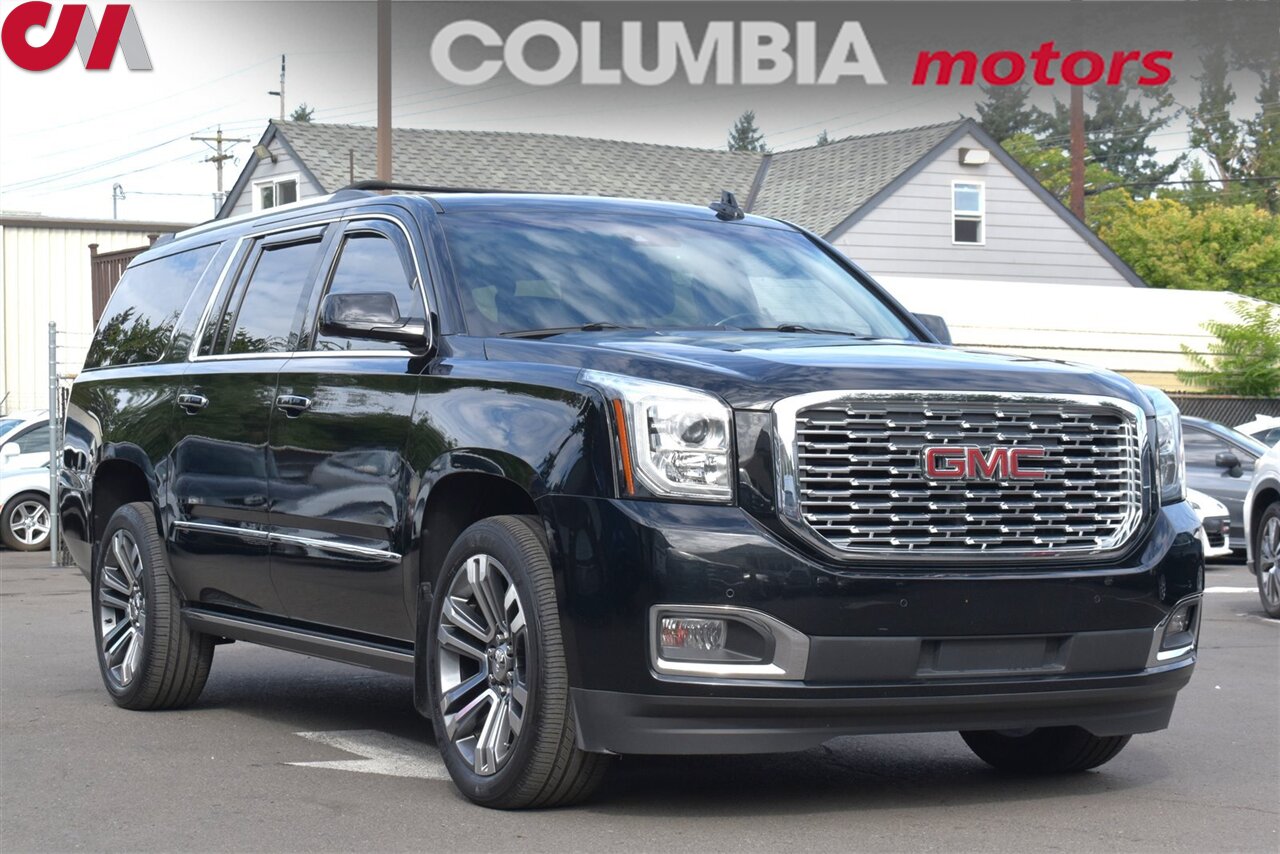 2019 GMC Yukon XL Denali  4x4 4dr SUV**BY APPOINTMENT ONLY**Back-Up Cam! Parking Assist! Bluetooth! GPS Nav! Cooled & Full Heated Leather Seats! Tow Pkg! Wireless Charger! Roof Mounted TV! Roof Rack! - Photo 1 - Portland, OR 97266