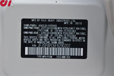 2015 Subaru XV Crosstrek 2.0i Limited  AWD 4dr Crossover! Rear View Camera! GPS Nav! Bluetooth w/ Steering Wheel Controls! Heated Leather Seats! Sunroof! All Weather Floor Mats! Roof Rails! - Photo 33 - Portland, OR 97266