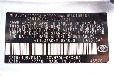 2021 Toyota Camry Hybrid LE Sedan  4dr! Excellent MPG! Adaptive Cruise Control! Lane Keep Assist! Apple CarPlay & Android Auto! Backup Camera! - Photo 33 - Portland, OR 97266