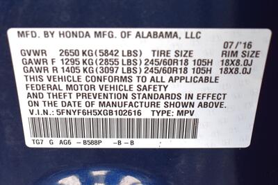2016 Honda Pilot EX-L Sport Utility 4D  AWD! AWD! Honda Sensing! Adaptive Cruise Control! Lane Keep Assist! Heated Leather Seats! Power Moonroof! Backup Camera! 3rd Row Seating! - Photo 38 - Portland, OR 97266