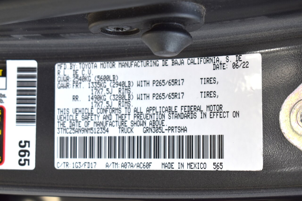 2022 Toyota Tacoma TRD Sport Appointment Only! 4X4 4dr Double Cab 5.0 ft. SB! Back Up Camera! Lane Assist! Collision Mitigation! Dynamic Radar Cruise Control! Apple CarPlay! Android Auto! Tow Pkg! 2WD/4L/4H! Qi Wireless Charger! - Photo 30 - Portland, OR 97266