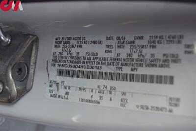 2017 Ford Escape SE AWD 4dr SUV Back Up Camera! Powered Liftgate! Bluetooth! All Weather Floor Mats! Auto Stop/Start-Tech! Traction Control! - Photo 26 - Portland, OR 97266