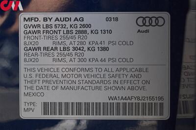 2018 Audi SQ5 3.0T quattro Premium Plus  AWD 4dr SUV**BY APPOINTMENT ONLY** Back-Up Camera! Parking Assist! Bluetooth! Pano-Sunroof! Auto Liftgate! Bang & Olufsen Audio System! Heated Leather Seats! GPS Navigation! - Photo 38 - Portland, OR 97266