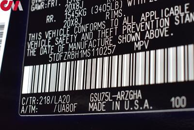 2021 Toyota Highlander Platinum  AWD 4dr SUV! Back-Up Camera w/ Bird's Eye View! GPS Nav! Bluetooth! 6 Drive Modes! Adaptive Cruise Control! Vented & Full Heated Leather Seats! Power Liftgate! All Weather Floor Mats! Roof Rack! - Photo 34 - Portland, OR 97266