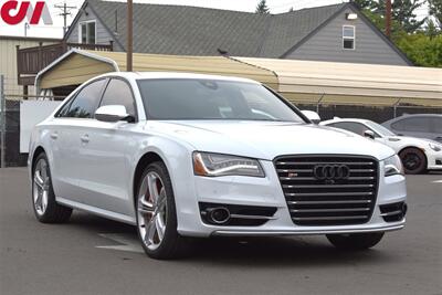 2013 Audi S8 4.0T quattro AWD 4dr Sedan**BY APPOINTMENT ONLY** Stage 1 APR ECU Performance Tune! Adaptive Air Suspension! Top View Camera System! Parking Assist! Navigation! Bluetooth! Heated & Cooled Leather Seats! Sunroof! - Photo 1 - Portland, OR 97266