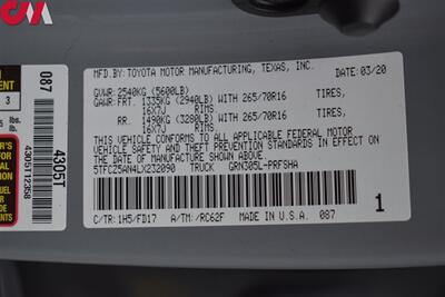 2020 Toyota Tacoma TRD Off-Road  4x4 4dr Double Cab 5.0 ft SB 6-Speed Manual! Back-Up Camera! Blind Spot Monitor! Park Assist! Lane Assist! GPS Nav! Bluetooth! Heated Seats! QI Wireless Charger! Modified Exhaust! - Photo 31 - Portland, OR 97266