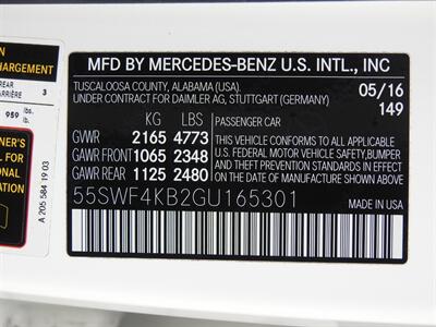 2016 Mercedes-Benz C 300 Luxury 4MATIC  AWD 4dr Sedan! Back Up Camera! Driver Monitoring! Collision Prevention Assist! Navigation! Bluetooth Connectivity! Heated Leather Seats! Pano-Sunroof! - Photo 34 - Portland, OR 97266