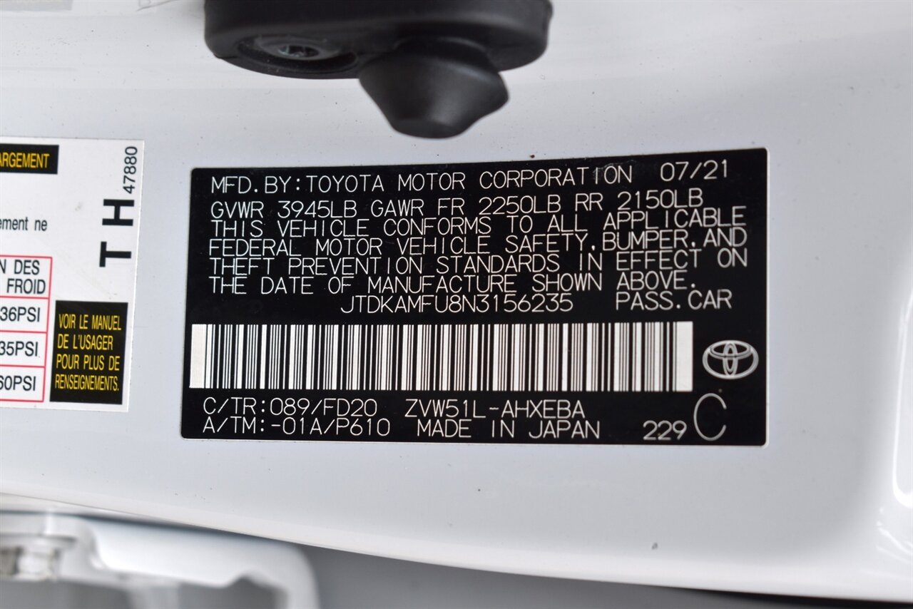 2022 Toyota Prius LE 4dr Hatchback! 54 City MPG! 50 Hwy MPG! Back Up Camera! Lane Assist! Blind Spot Monitor! Dynamic Radar Cruise Control! EV/ECO/PWR Modes! Apple CarPlay! Android Auto! - Photo 32 - Portland, OR 97266